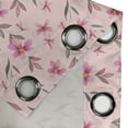 thumbnail image 4 of Ambesonne Grommet Curtain, , 50"x120", Pale Rose Pink and Sage Green, 4 of 5