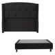 thumbnail image 1 of Box Base Cama Individual + Cabecera Zefyr Negro, 1 of 7
