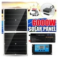 thumbnail image 2 of 6000W Solar Power System 220V/6000W Inverter Kit 200W Solar Panel Battery Charger Complete Controller Home Grid Camp Phone ,Easy to Install, 2 of 7