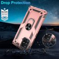 thumbnail image 4 of Samsung Galaxy A71 5G Case (Not Fit Galaxy A71 4G) with HD Screen Protector, Dual Guard Protection Series Case with Portable Magnetic Ring Stand for Samsung A71 5G (Rose Gold Military Case), 4 of 8