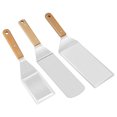 thumbnail image 4 of , de material acero inoxidable, s profesionales para plancha , accesorios resistentes ideales para sartén de hierro 3 piezas Baoblaze raspador de plancha, 4 of 8