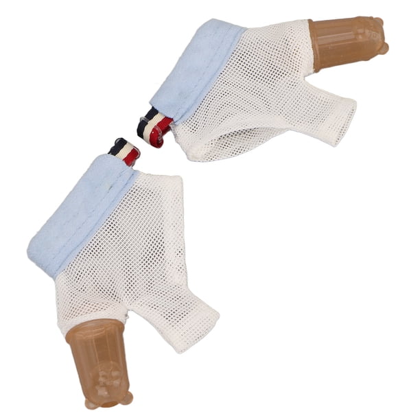 Tope de Succión de Pulgar para Niños 1 par de Protectores de Dedo de Succión de Pulgar para bebé Guante de Parada de Succión de Pulgar Suave Ajustable con Protector de ANGGREK Otros