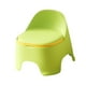 thumbnail image 5 of Pequeño taburete cambiando el taburete cómodo portátil debajo del reposapiés del escritorio con soporte trasero con asa para la sala de juegos de Verde, 5 of 8