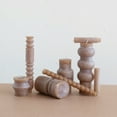 thumbnail image 4 of Creative Co-Op Unscented Totem Taper Candles in Box, Set of 2, Cappuccino, 4 of 9