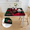 thumbnail image 2 of HAOXIT  Square Tablecloth Colorful Stripes African American History Culture Celebration Table Cloth Polyester Tablecloths for Home Decor, Parties, Picnic 46*46, 2 of 8