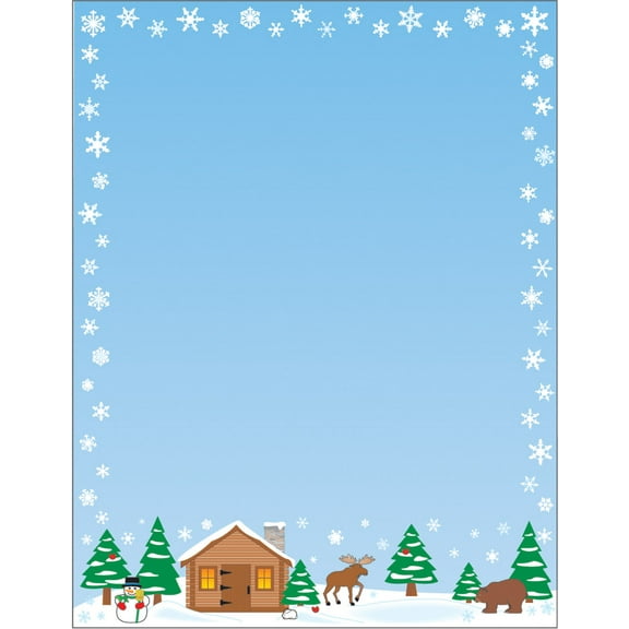 SHAPES ETC. Designer Paper - Winter (50 Sheet Package)