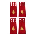 thumbnail image 2 of Ounissouiy 4 unidades/juego de cubiertos de árbol de Navidad, tenedor, soporte para cuchara, vajilla, bolsa de almacenamiento de dulces, fiesta Kits de decoración para fiestas, 2 of 6