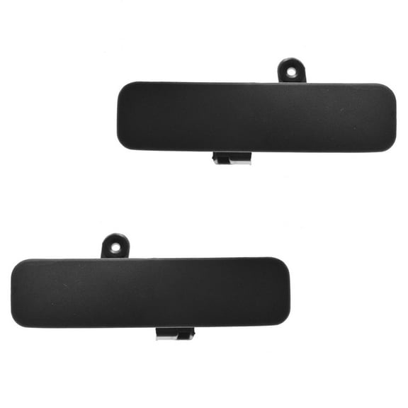 TRQ Door Handles Outside Exterior Textured Black Front Pair Set for Ford Van DHA35828