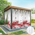 thumbnail image 6 of Outdoor Curtains for Patio Waterproof, Love Heart Valentines Outdoor Privacy Panels Grommet, Eucalyptus Botanical Red Pink Blackout Outside Curtains for Porch/Cabana/Pergola/Gazebo 54"x108", 2 Panels, 6 of 8