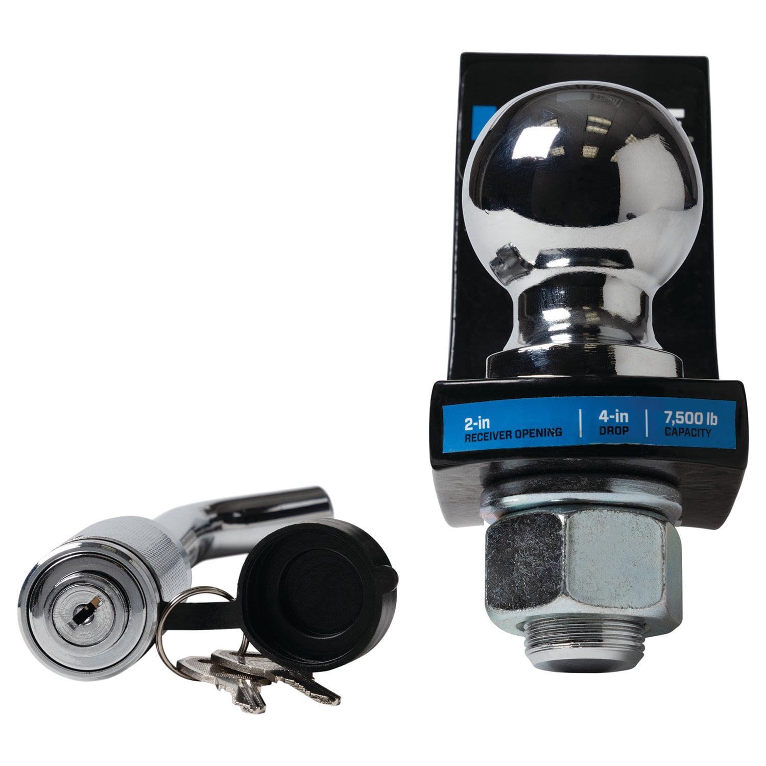 REESE® Trailer Hitch Ball Mount Security Kit, Fits 2 inch Receiver, 7,500 lbs. Capacity, 2165160