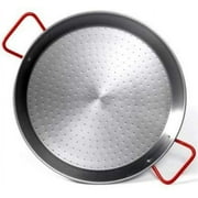 Garcima oven safe 15.25-inch Carbon Steel Paella Pan, 38cm for indoor and outdoor grilling