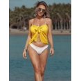 thumbnail image 4 of 26-27 Women's Short Sarongs Beach Wrap Sheer Bikini Wraps Chiffon Cover Ups for Swimwear S-3, 4 of 5