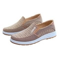 thumbnail image 3 of Xiaoxatg Fashion All Season Men's Casual Shoes - Comfortable Elastic Flat Bottom Round Toe Non Cloth Footwear for Everyday Use 8.5 Khaki, 3 of 9