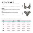 thumbnail image 6 of Honeii Alphabet Print Women’s Bikini Set,Two Piece Swimsuit Bathing Suits,Stylish High Elasticity Swimwear for Beach and Pool, 6 of 7