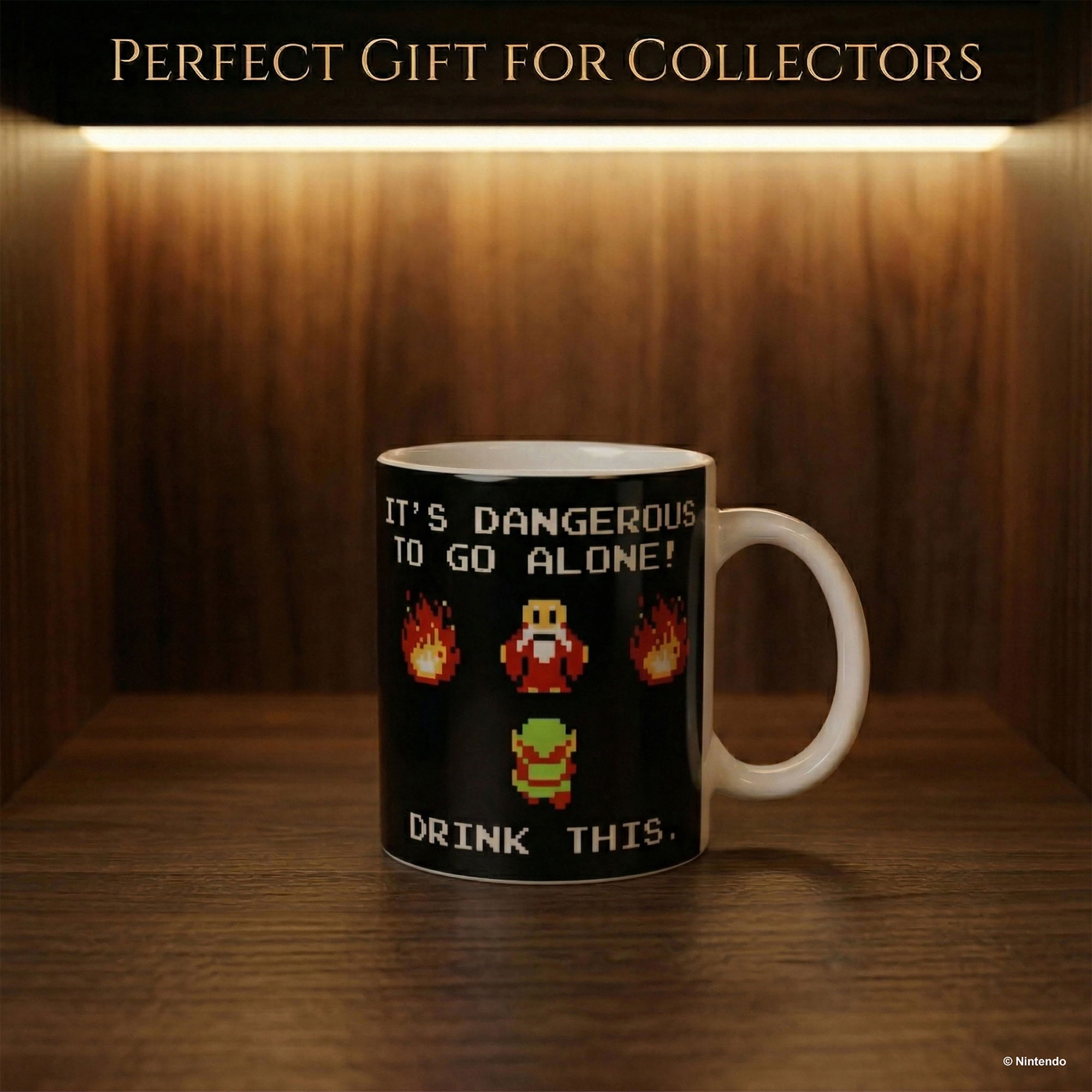 Pyramid America: The Legend of Zelda: Drink This - 11oz Ceramic Mug - Coffee-Tea Cup, Microwave-Dishwasher Safe, Video Game Fan Collectible, Licensed