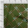 thumbnail image 1 of oneOone Cotton Poplin Olive Green Fabric Check Sewing Material Print Fabric By The Yard 56 Inch Wide, 1 of 4