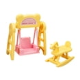 thumbnail image 1 of arctrm 1/12 Swing and Rocking Horse Toy Mini Playground Equipment Toy Pretend Fairy for yellow, 1 of 10