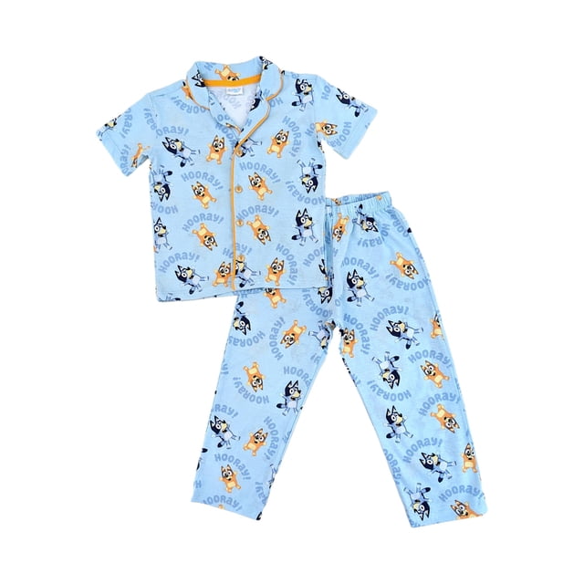 Playera Manga Corta Chiffon Pantalón Chiffon Bluey Multicolor Talla 10