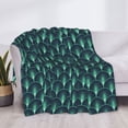 thumbnail image 3 of Rateoe Green Vintage Peacock Pattern Flannel Throw Blanket, Ultra-soft Blanket for Bed, Couch, Car, Hypoallergenic Anti-pilling blanket-60"x50"(Horizontal), 3 of 6
