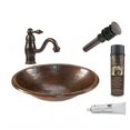 thumbnail image 1 of Premier Copper Products BSP3-LO17RDB Évier Auto Rimming Ovale avec Robinet de Navire, 1 of 4