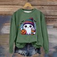 thumbnail image 4 of Towmus Halloween Sweatshirts for Women Funny Pumpkin Sweater Cute Coffee Graphic Pullover Shirts, 4 of 4