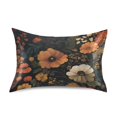 thumbnail image 7 of Yayeee Pillowcase King Size Set of 2 Satin Wrinkle Resistant Pillow Case, Dark Floral Pattern, 7 of 7