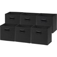 thumbnail image 2 of sasyxdc SimpleHouseware Bac de Rangement Pliable avec Poignée 6 Pack Beige huy, 2 of 7