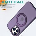 thumbnail image 2 of Allytechgroup Magnetic Compatible with iPhone 16 Pro Max Case, 360° Rotatable Ring Holder Stand Military-Grade Drop Protection Case For iPhone 16 Pro Max, Purple, 2 of 6