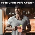 thumbnail image 3 of Moscow Mule Copper Mugs - Set of 4-100% HANDCRAFTED Solid Copper Mugs, Gift set, 3 of 7