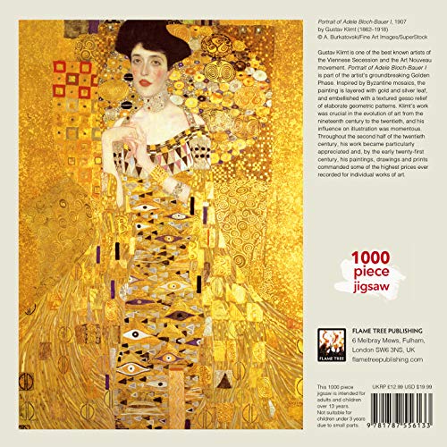 1000-Piece Jigsaw Puzzles: Adult Jigsaw Puzzle Gustav Klimt: Adele Bloch Bauer : 1000-Piece Jigsaw Puzzles (Jigsaw) - image 3 of 3