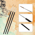 thumbnail image 6 of 60pcs Detail Paint Brushes, Fine Tip Paint Brush with 3 Sizes 0 00 000 Mini Tiny Miniature Fine Paint Liner Brush, 6 of 7
