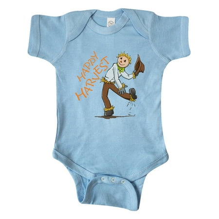 

Inktastic Happy Harvest Scarecrow Gift Baby Boy or Baby Girl Bodysuit