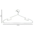thumbnail image 2 of 50 Pcs of Stainless Steel Wire Coat Hangers, Strong Heavy Duty Hangers for Clothing, Coats, Shirts, Jackets, Suits, Garments, Lingerie, Dresses, Pants, Jerseys, 2 of 5