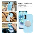 thumbnail image 4 of GAOBAO Magnetic for iPhone 16 Case, Compatible with MagSafe, Drop Protection Slim Translucent Matte Shockproof with Anti-Fingerprint Phone Case, Blue, 4 of 7