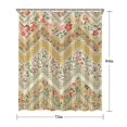 thumbnail image 5 of Pioneer Flower Floral Print Pattern Shower Curtain 72"x84" ,Bathroom Decorative Shower Curtains Set with 12 Hooks,Modern Waterproof Washable Shower Curtain, 5 of 6