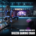 thumbnail image 4 of Bigzzia Gaming Chair, Ergonomic Computer Chair with Lumbar Support and Headrest, Blue, 4 of 9