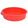 thumbnail image 4 of Round Cake Mold Pan NonStick Reusable Baking Pan with Handles Home Kitchen Bakeware(Red ), 4 of 5