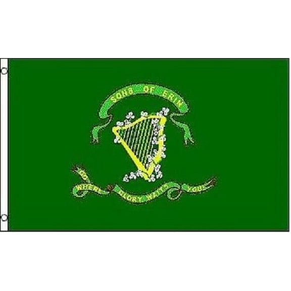 Sons of Erin Flag Irish Banner Ireland Pennant 10th Tennessee Civil War 3x5