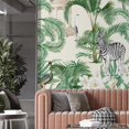 thumbnail image 4 of Idea4wall 4pcs Exotic Jungle Tropical Palms and Wildlife Wall Murals, Removable Self-Adhesive Stick Wallpaper Large Wall Stickers for Home Decorative, 96"x108", 4 of 5