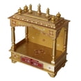thumbnail image 2 of Wooden Puja Mandir For Home And Office / MDF Board Mandir / Wall Hanging And Table Top Mandir / Rajisthani Handpainted Ethnic Antique Mandir, 2 of 5