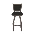 thumbnail image 5 of 870 Hadleigh 30" Swivel Bar Stool with Bronze Finish and Canter Espresso Seat and Back, 5 of 5