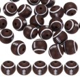 thumbnail image 1 of 25-Pack Cuentas de Balón Deportivo 12mm Marrón Redondas Sueltas de Goma Rugby para Manualidades/ Pulsera/ Collar, 1 of 7