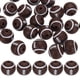 thumbnail image 1 of 25-Pack Cuentas de Balón Deportivo 12mm Marrón Redondas Sueltas de Goma Rugby para Manualidades/ Pulsera/ Collar, 1 of 7