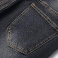 thumbnail image 6 of TIREOW Boys Skinny Ripped Denim Pants Elastic Slim Fit Fashionable Destroyed Jeans Zipper Button Down Denim Trousers, 6 of 9