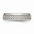 thumbnail image 3 of White Stainless Steel Ring Band Wedding Grey Carbon Fiber Comfort, 3 of 6