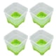 thumbnail image 5 of 20 Maceteros para Vivero, material Transparente, Fondo Cuadrado Suave, Macetas de Silicona de 3 Pulgadas para Esquejes de Plánntulas, Aptos para interioras y exteriores, 5 of 7