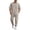 Khaki, variant on Men's Suits Slim Fit 2 Piece Suit Set for Men Business Formal Wedding Tuxedo One Button Jacket with Flat Front Pants Solid Color Party Dress Suit