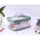 thumbnail image 4 of Bolsa de maquillaje transparente de 2 uds. Bolsa de almacenamiento de viaje portátil impermeable con cremallera Ormromra CRMR-ST14, 4 of 7