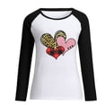 thumbnail image 4 of RKSTN Chandail en Molleton de la Saint-Valentin pour Femmes Mode Imprimé Lettre et Cœur Chandail en Molleton Manches Longues Col Rond Tops, 4 of 4