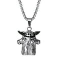 thumbnail image 4 of Star Wars Adult Men's Character Stainless Steel "The Child" Pendant, 22", 4 of 6